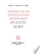 Historia de la literatura mexicana