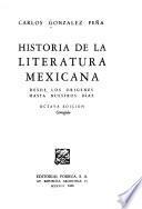 Historia de la literatura mexicana