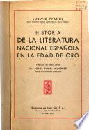 Historia de la literatura nacional española en la edad de oro