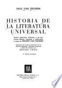 Historia de la literatura universal