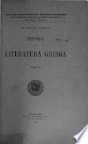 Historia de la literature griega