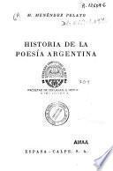 Historia de la poesía argentina