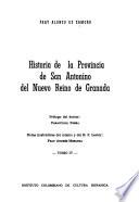 Historia de la Provincia de San Antonino del Nuevo Reino de Granada