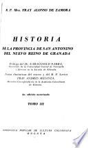 Historia de la provincia de San Antonio del Nuevo reino de Granada