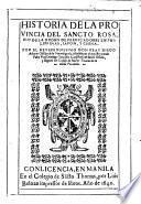 Historia de la Provincia del Sancto Rosario de la Orden de Predicadores en Philippinas, Iapon y China