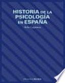 Historia de la psicología en España