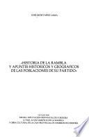 Historia de La Rambla y apuntes históricos y geográficos de las poblaciones de su partido
