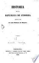 Historia de la República de Andorra
