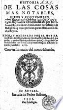 Historia de las cosas mas notables, ritos y costumbres, del gran reyno de la China