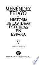 Historia de las ideas estéticas en España