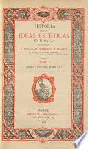 Historia de las ideas estéticas en España