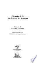Historia de las literaturas del Ecuador