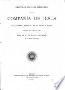 Historia de las misiones de la Compañia de Jesus en la India oriental, en la China y Japon