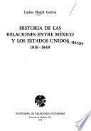 Historia de las relaciones entre México y los Estados Unidos, 1819-1848