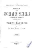 Historia de las sociedades secretas antiguas y modernas