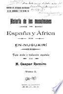 Historia de los musulmanes de España y África