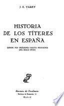 Historia de los títeres en España (desde sus orígenes hasta mediados del siglo XVIII)