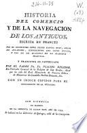 Historia del comercio y de la navegacion de los antiguos