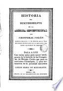 Historia del descubrimiento de la América septentrional por Cristóbal Colon