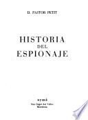 Historia del espionaje