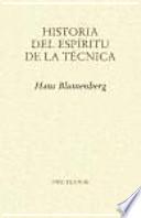 Historia del espíritu de la técnica