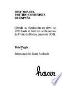 Historia del Partido Comunista de España