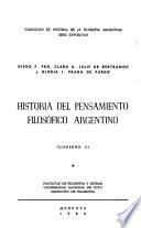 Historia del pensamiento filosófico argentino
