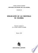 Historia extensa de Colombia: Demarcación de las fronteras de Colombia