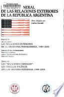 Historia general de las relaciones exteriores de la República Argentina