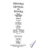 Historia general de Sonora: Historia Contemporánea, 1929-1984