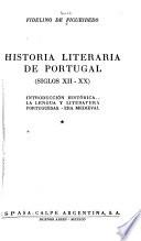 Historia literaria de Portugal
