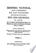 Historia Natural Civil Y Geogr�afica de Las Naciones Situadas en Las Riveras Del R�io Orinoco