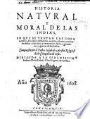 Historia natural y moral de las Indias,