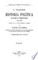 Historia política de Europa contemportánea, 1814-1896