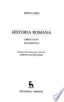 Historia romana: Libros I-XXXV (fragmentos)