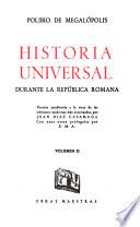 Historia universal durante la República romana