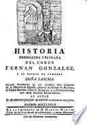 Historia verdadera Y Estrana del Conde Fernan Gonzalez