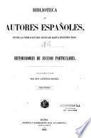 Historiadores de sucesos particulares