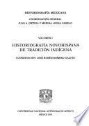 Historiografía novohispana de tradición indígena