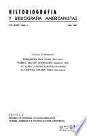 Historiografía y bibliografía americanista