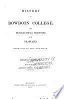 History of Bowdoin College