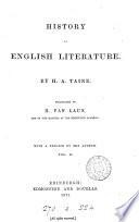 History of English literature, tr. by H. van Laun