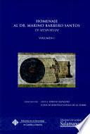 Homenaje al Dr. Marino Barbero Santos