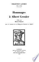 Hommages à Albert Grenier