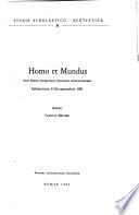 Homo et mundus