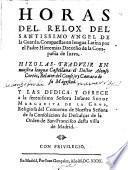 Horas del relox del santissimo angel de la guarda