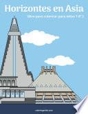 Horizontes en Asia libro para colorear para niños 1 & 2