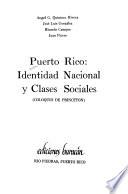 Identidao y clases sociales en Puerto Rico