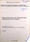 Identificación de proyectos específicos de riego. Irrigación de Huarina-Peñas: Perfil de Proyecto