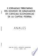 II Jornadas Tributarias del Colegio de Graduados en Ciencias Económicas de la Capital Federal